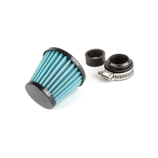 Str8 Levegőszűrő Power egyenes d.35mm karbon / kék egyéb motorkerékpár alkatrész