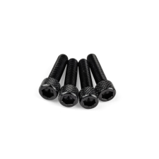 Str8 Szívócsavar készlet M6x25mm Alumínium Fekete (4 db) egyéb motorkerékpár alkatrész