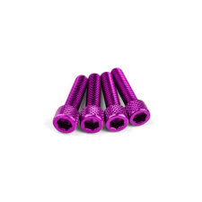 Str8 Szívócsavar készlet M6x25mm alumínium lila (x4) egyéb motorkerékpár alkatrész