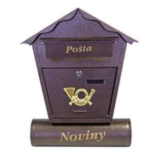STR Nestor modern fém Postaláda #barna postaláda