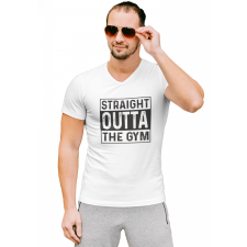 Straight outta the gym - Férfi V Nyakú Póló férfi póló