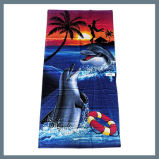  Strand törölköző 70 x 140 cm - Delfin mintás 1773 lakástextília