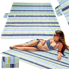  Strandszőnyeg strand piknik takaró 200x200cm kék vizes játék