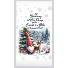  Strandtörölköző, karácsony, rénszarvas és manó lakástextília