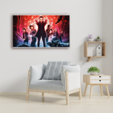 Stranger Things A Csapat - Vászonkép grafika, keretezett kép