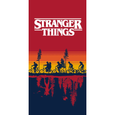 Stranger Things Stranger Things Upside Down fürdőlepedő, strand törölköző 70x140cm babatörülköző, kifogó