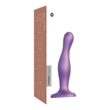 Strap-On-Me Curvy M - hullámos, talpas dildó (lila) műpénisz, dildó
