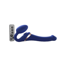 Strap-On-Me S - felcsatolható, léghullámos vibrátor - kicsi (kék) vibrátorok