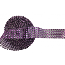  Strasszos dekor szalag 3cm*4,5m -Lila sütés és főzés