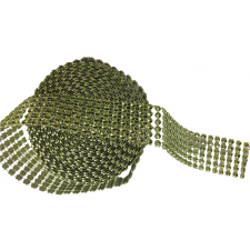  Strasszos dekor szalag 3cm*4,5m - Zöld sütés és főzés