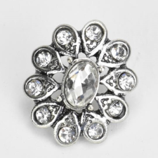 Strasszos gomb 15mm x 18 mm dekorációs kellék