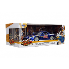 Street Fighter 1993 Mazda RX7 modellautó 1:24 méretarányban autópálya és játékautó