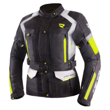 Street Racer Hilax női motoros kabát fekete-szürke-fluo sárga motoros kabát