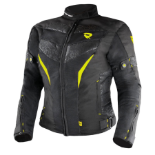 Street Racer Rose Air női motoros kabát fekete-fluo sárga motoros kabát