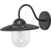 STREND PRO Garden Napelemes fali lámpa, Strend Pro Garden, fekete, 23,5 × 18 × 20 cm, 1 LED, kültéri, műanyag, akkumulátoros, automatikus kapcsolás