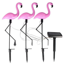 STREND PRO Garden Solar flamingó, 3db/csomag, 18x6x52 cm, 3x2 LED kültéri világítás