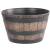 STREND PRO Garden Virágcserép Strend Pro Woodeff, 39 x 28 cm, arany, fa hatás