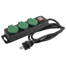 Strend pro Kültéri elektromos hosszabbító, védelemmel, kapcsolóval, 3 aljzattal, 5 m, Strend Pro hosszabbító, elosztó