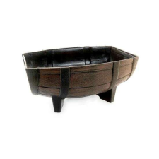 Strend pro Virágcserepek, teak hordós modell, 41x29x19 cm kerti tárolás