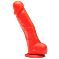 Stretch Real Silicone Dildo Stretch N°1 - 14 x 3.7cm piros műpénisz, dildó