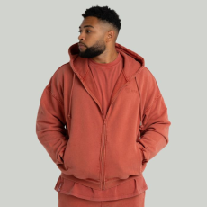 Strix Washed Zip kapucnis pulóver Terra XXXL