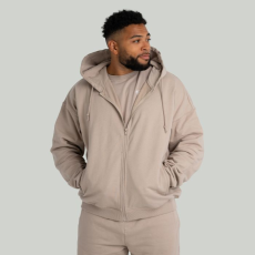 Strix Zip kapucnis pulóver Taupe M