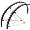 Stronglight 700 Sárvédő országúti kerékpárhoz, 35 mm, fekete, rozsdamentes acél rögzítőrudakkal (teljes szett) STRONGLIGHT Bicikli alkatrészek Kerékpáros kiegészítők Kerékpár sárvédők