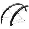 Stronglight Country 60mm sárvédő MTB-hez, 26" - fekete, rozsdamentes acél rögzítőrúdakkal (teljes szett) STRONGLIGHT Bicikli alkatrészek Kerékpáros kiegészítők Kerékpár sárvédők