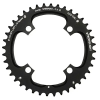 Stronglight lánckerék MTB-hoz, Ø104 mm, 4 karos, dupla, 40T, Ø104 2x10 külső, fekete, 10 sebességes SHIMANO-hoz (kivéve XT-XTR), menetes nélküli, 5 mm vastag STRONGLIGHT Bicikli alkatrészek Kerékpár alkatrészek Kerékpár lánctányérok