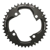 Stronglight lánctányér MTB-hoz, Ø104 mm, 4 karos, dupla, 40T, külső, fekete, 2x10 sebesség, Shimano XT M785 (belsőhöz 28T), menetes nélküli, vastagság: 5 mm STRONGLIGHT Bicikli alkatrészek Kerékpár alkatrészek Kerékpár lánctányérok