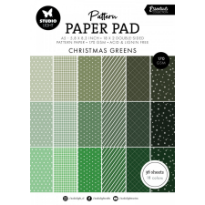 Studio Light Christmas greens Essentials Papírkészlet SL Pattern Paper Pad A5 36 lap decoupage papír