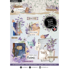 Studio Light Diary of Dreams Kivágatok Die-cut paper pad A5 20 ív decoupage papír