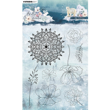 Studio Light Szilikonbélyegző - Icy florals - Clear Stamps (1 csomag) bélyegző