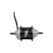 Sturmey Archer S2C DuoMatic KickShift agyváltós hátsó kerékagy, 2s, 36H, csavaros, kontrafékes, fekete kerékpár és kerékpáros felszerelés