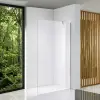 Stuxi Eco Walk-in zuhanyfal, 90x195 cm, 6 mm vastag vízlepergető biztonsági üveggel, 195 cm magas, helytakarékos sarok stabilizátorral