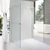  Stuxi Milano Gate Plus 1 falsíkra szerelhető, két oldalfalas walk-in zuhanyfal, 70x110 cm, 8 mm vastag vízlepergető biztonsági üveggel, helytakarékos sarokmerevítőkkel