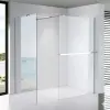 Stuxi Milano Kombi Plus 1 Walk-in zuhanyfal, 120x70 cm, 8 mm vastag vízlepergető biztonsági üveggel, polccal és törölközőtartóval