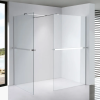 Stuxi Milano Kombi Plus 2 Walk-in zuhanyfal, 110x70 cm, 8 mm vastag vízlepergető biztonsági üveggel, 2 polccal és törölközőtartóval