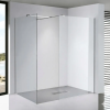 Stuxi Milano Kombi Walk-in zuhanyfal, 100x120 cm, 8 mm vastag vízlepergető biztonsági üveggel, 200 cm magas, króm