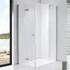 Stuxi Verona 70x100 aszimmetrikus csuklóajtós zuhanykabin 6 mm vízlepergető biztonsági üveggel, króm