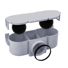 Styron kettős (golyós) bűzzár folyókához szaniter