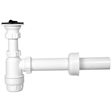 Styron Mosdó búraszifon dugós túlfolyós leeresztőszeleppel, 40 mm-es elfolyással szaniter