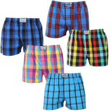 Styx 5PACK férfi bő szárú boxeralsó Styx klasszikus gumipánt többszínű (5A0112346) XXL férfi alsó