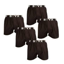 Styx 5PACK Férfi klasszikus boxeralsó Styx sport gumi (5B960) XXL férfi alsó