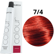 Subrina Permanent Colour Intenzív Tartós Krémhajfesték 100ml 7/4 hajfesték, színező