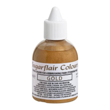 Sugarflair airbrush festék, arany, 60ml sütés és főzés