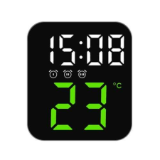 Sumker Digitális LED Ébresztőóra 2 Fokozatú Fényerővel HG8015 Zöld ébresztőóra