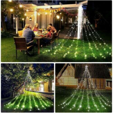 Sumker Kültéri Karácsonyfa Formájú Fényfüggöny 2M 172LED Hidegfehér kültéri izzósor