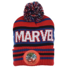 Sun city Marvel csíkos piros sapka