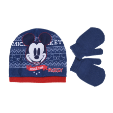 Sun city Mickey sötétkék sapka-kesztyű szett